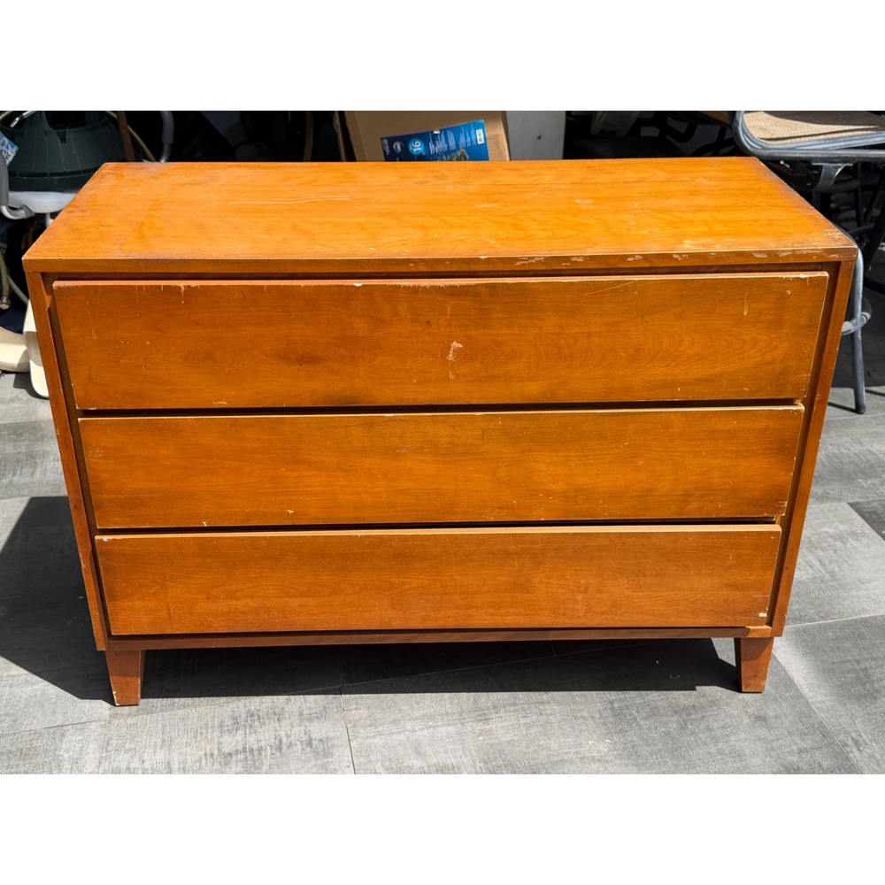 VINTAGE CONANT BALL 3 Drawer Dresser Home Standard Brown FAIR